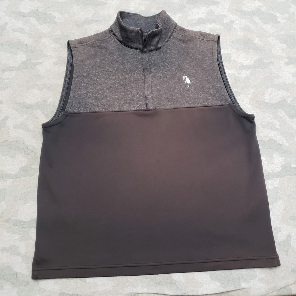 FJ Footjoy Vest Mens Medium Gray Sleeveless Windbreaker‎ Golf